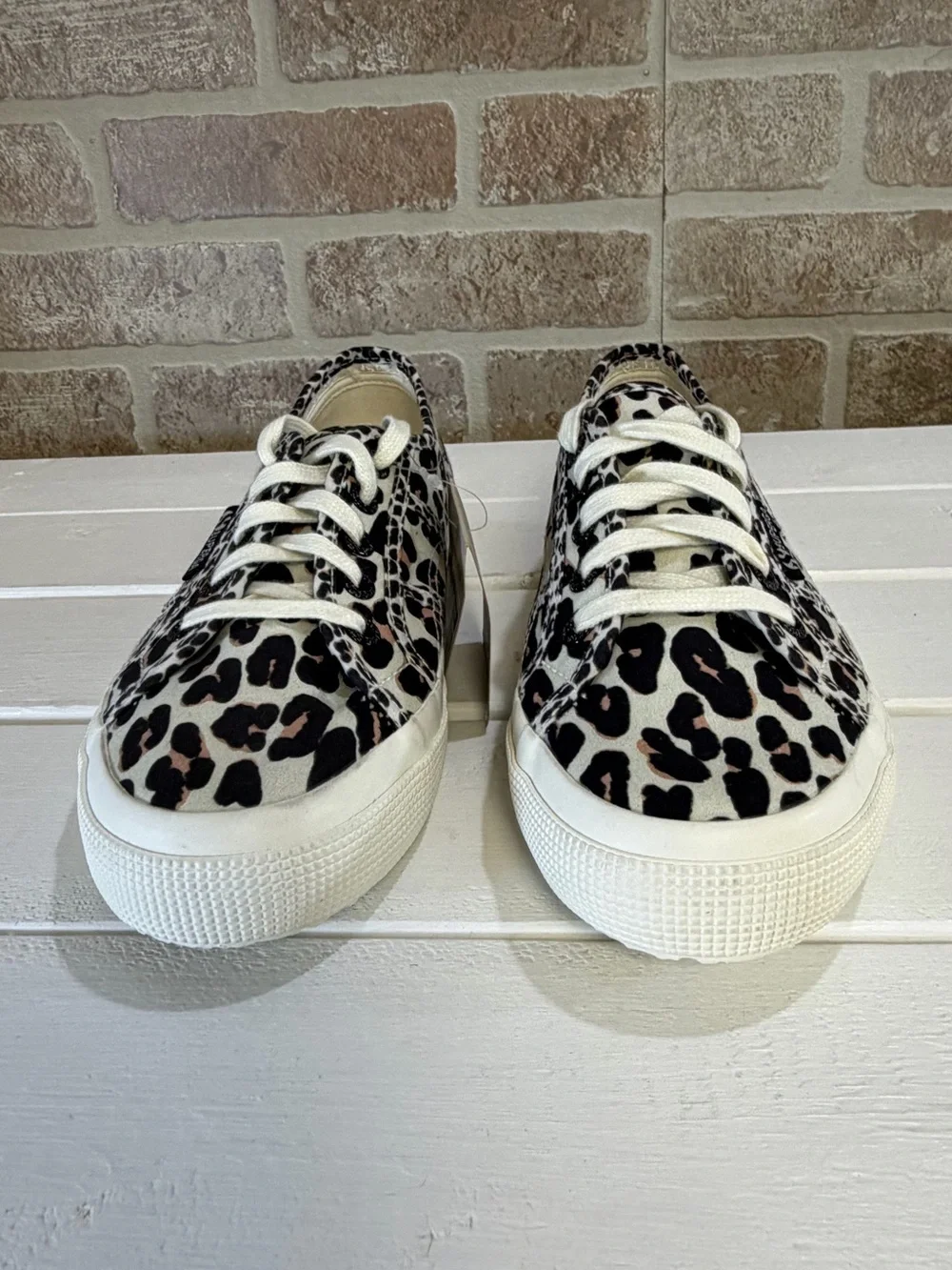 Superga 2750 Light Leopard Print Sneakers Women’s Size 6.5 NWT Canvas Lace Up